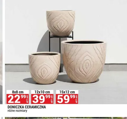 Doniczka ceramiczna 8x8 cm promocja w Merkury Market