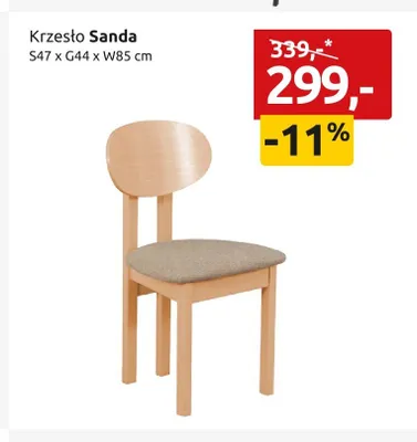 Krzesło Sanda promocja w Black Red White