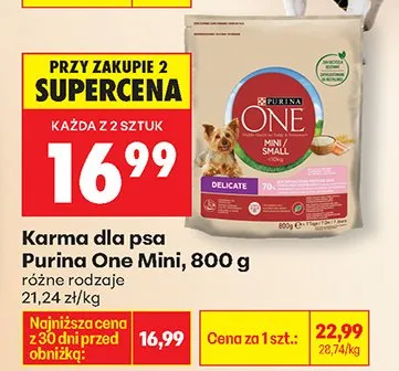 Karma dla psa Mini różne rodzaje promocja w Biedronka