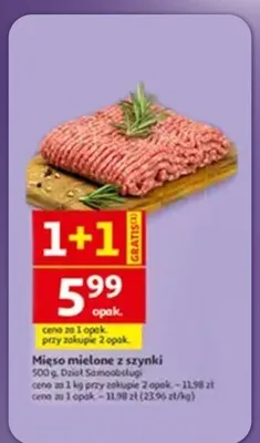 Mięso mielone z szynki promocja w Auchan