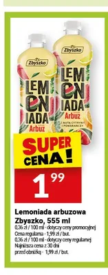 Lemoniada arbuzowa Zbyszko 555 ml promocja w Twój Market