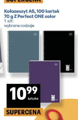 Kołozeszyt A5 100 kartek 70 g Z Perfect ONE color promocja w Delikatesy Centrum