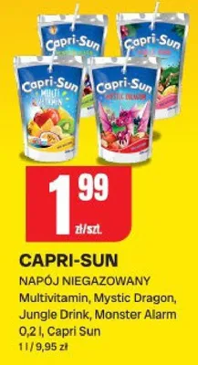 Napój niegazowany multivitamin, mystic dragon, jungle drink, monster alarm promocja w Chorten