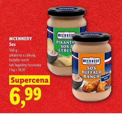 Sos bufallo ranch Mcennedy promocja w Lidl