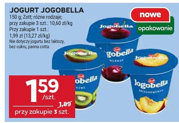 Jogurt jogobella promocja w Stokrotka