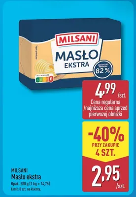 Masło ekstra promocja w Aldi