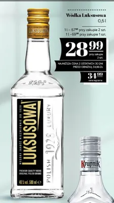 Wódka Luksusowa promocja w POLOmarket