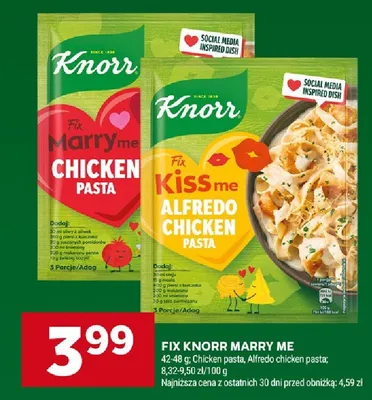 Fix Kiss Me Alfredo Chicken pasta promocja w Stokrotka