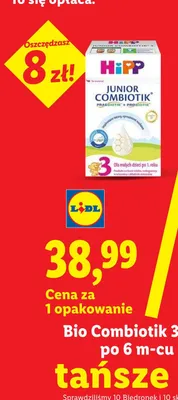 Mleko zastępcze Junior Combiotik promocja w Lidl