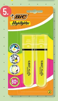 Zakreślacz żółty 2-pak BIC promocja w POLOmarket