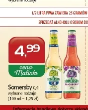 Napój piwny Somersby Blackberry promocja w MALINKA