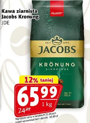 Kawa ziarnista Jacobs Krönung promocja w Prim Market