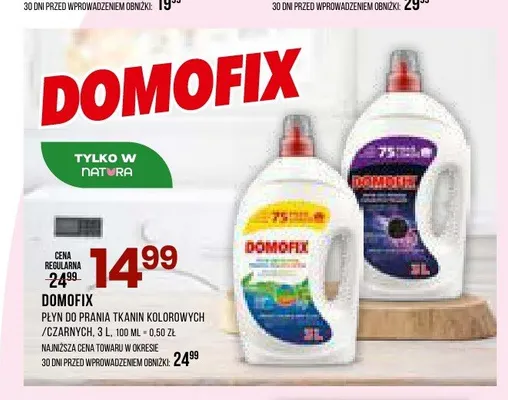 Płyn do prania tkanin czarnych Domofix promocja w Drogerie Natura