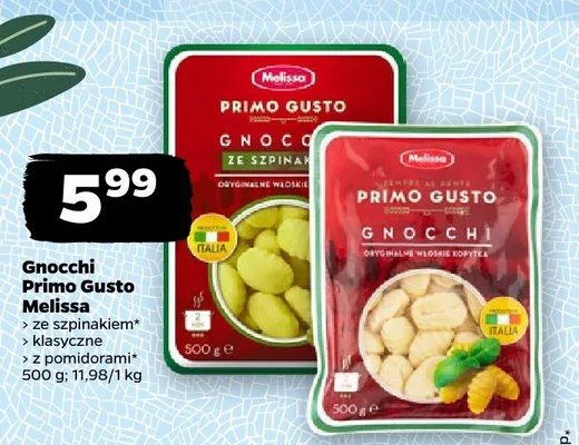 Gnocchi klasyczne Primo Gusto Melissa promocja w Netto