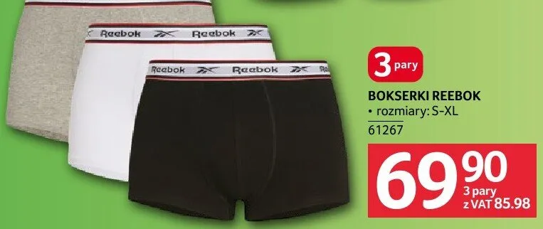 Bokserki Reebok promocja w Selgros