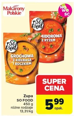 Zupa pomidorowa z ryżem promocja w Carrefour Market