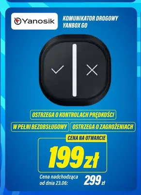 Komunikator drogowy Yanosik Yanbox Go promocja w RTV EURO AGD