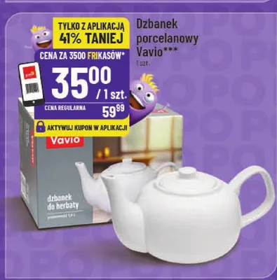 Dzbanek porcelanowy promocja w POLOmarket