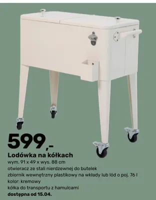 Lodówka na kółkach promocja w Bricomarche