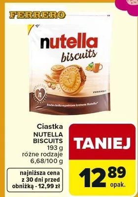 Ciastka Nutella Biscuits promocja w Carrefour