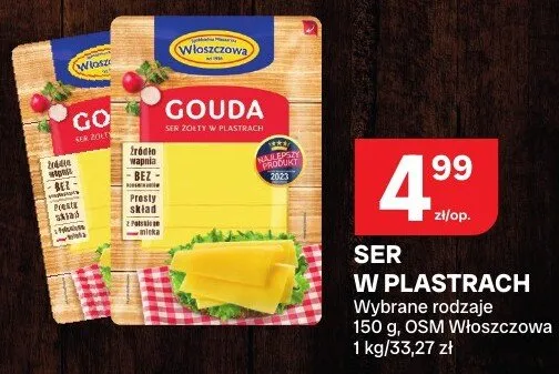 Ser w plastrach gouda promocja w Chorten