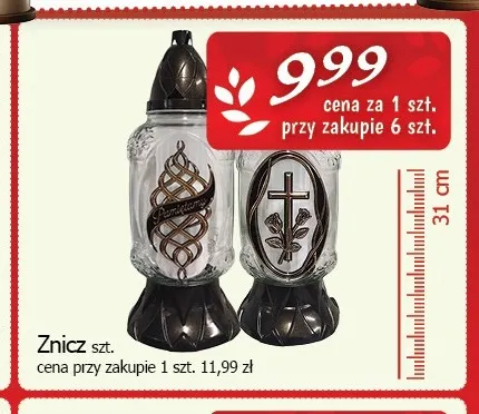 Znicz 31 cm promocja w CEZAR Delikatesy