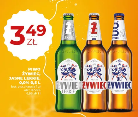 Piwo Żywiec 0,0% 0,5 L promocja w Duży Ben