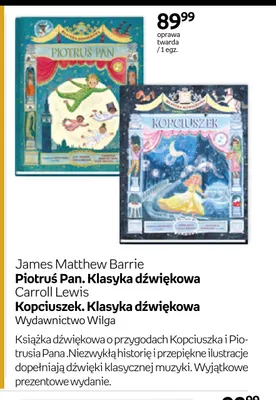 Książka Piotruś Pan. Klasyka dźwiękowa James Matthew Barrie promocja w Empik
