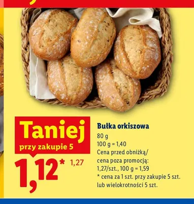 Bułka orkiszowa promocja w Lidl