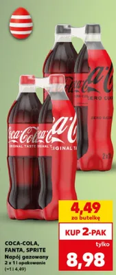 Napój gazowany 2x1l promocja w Kaufland