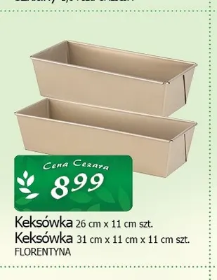 Keksówka Florentyna 26x11 cm promocja w CEZAR Delikatesy