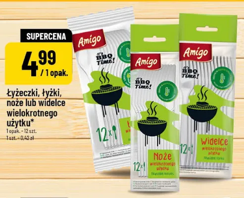 Widelce wielokrotnego użytku Amigo 12-pak promocja w POLOmarket