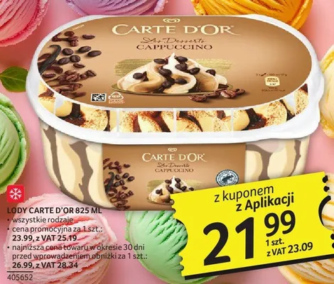 Lody Carte D'Or Cappuccino promocja w Selgros