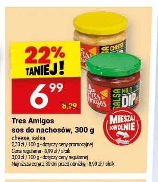 Sos do nachosów Tres Amigos cheese 300g promocja w Twój Market