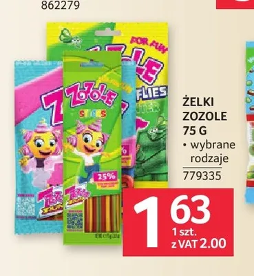 Żelki Zozole Sticks promocja w Selgros