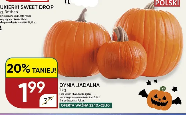 Dynia jadalna promocja w Chata Polska