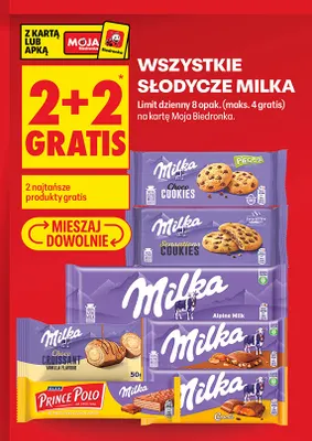 Słodycze Milka promocja w Biedronka