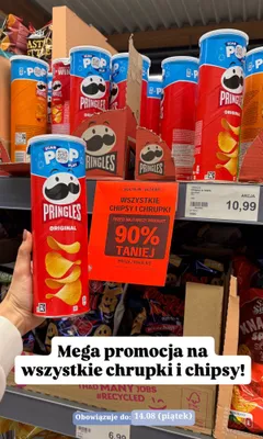 Chipsy Pringles Original promocja w Aldi