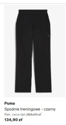 Spodnie treningowe Puma czarne promocja w Lounge by Zalando