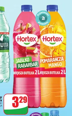 Napój niegazowany Hortex pomarańcza mango promocja w Dino