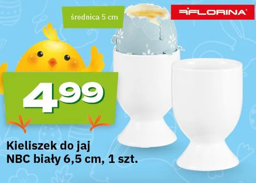 Kieliszek do jaj NBC biały 6,5cm promocja w Twój Market