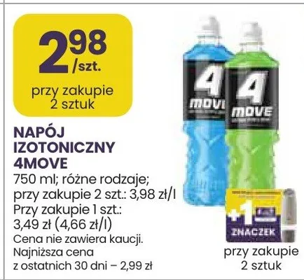 Napój izotoniczny 4Move promocja w Stokrotka
