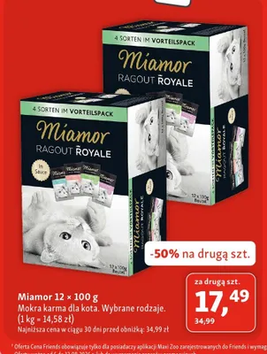 Mokra karma dla kota Miamor Ragout Royale 12-pak 100 g promocja w MAXI ZOO