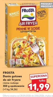 Danie gotowe do air fryera Penne w sosie szpinakowym FROSTA promocja w Kaufland