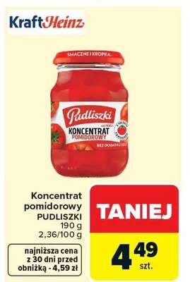 Koncentrat pomidorowy promocja w Carrefour