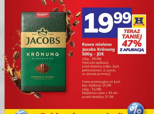 Kawa mielona Jacobs Krönung promocja w Hitpol