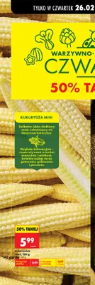 Kukurydza mini 125 g promocja w Biedronka