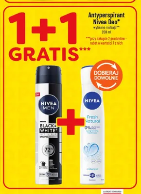 Antyperspirant Nivea Fresh Natural promocja w POLOmarket
