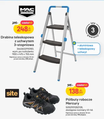 Półbuty robocze Mercury Site promocja w Castorama