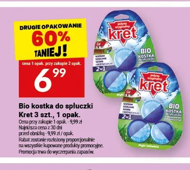 Bio kostka do spłuczki Kret promocja w Twój Market